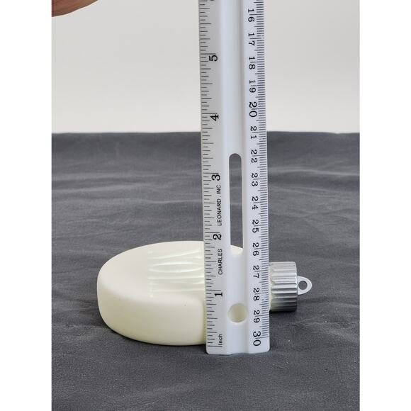 Vintage White Ceramic Bisque LED Lighted Hanging "NOEL" 2-Sided Ornament - Picture 5 of 5